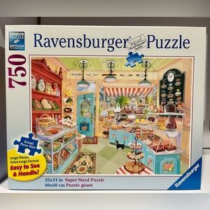 Ravensburger Corner Bakery by Elissa Della-Piana 750 Large Piece Puzzle NEW